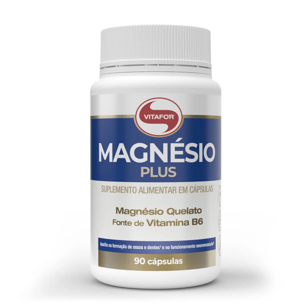 Magnésio Plus Cápsulas Músculos Caibrãs Suplemento Vitafor Magnésio Plus Cápsulas Músculos Caibrãs Suplemento Vitafor