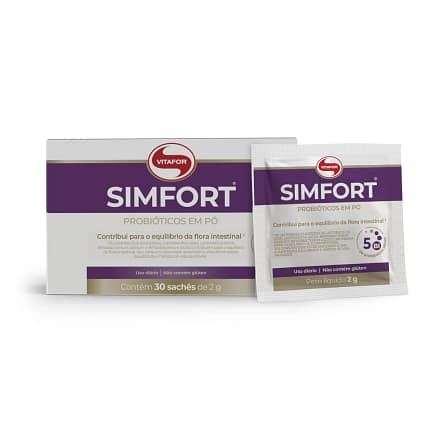 Simfort Saquetas Dissolvível Vitafor Digestão Suplemento Gastrointestinal