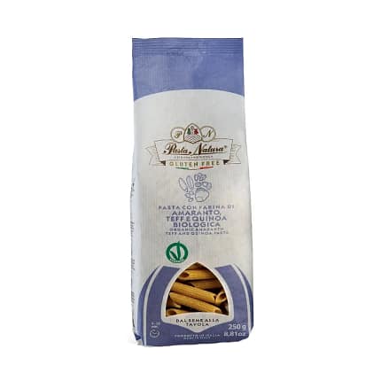 Massa Penne Amaranto, Teff e Quinoa Alimentação Pasta Natura