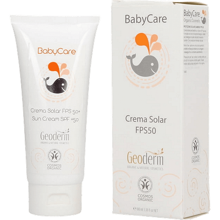 Protetor Solar Baby Care FPS +50, com ingredientes biológicos