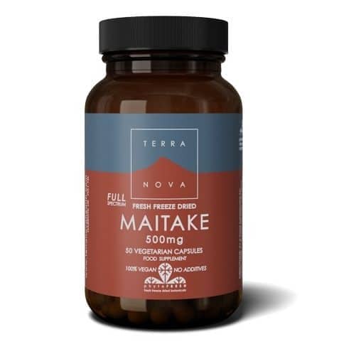 Maitake 500 mg, suplemento alimentar vegan