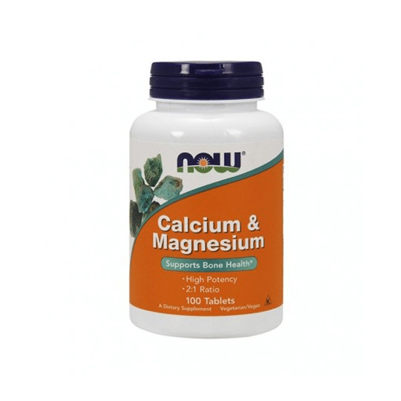 Calcium & Magnesium 2:1 (500 + 250 mg), sem glúten, sem soja, vegan, vegetariano
