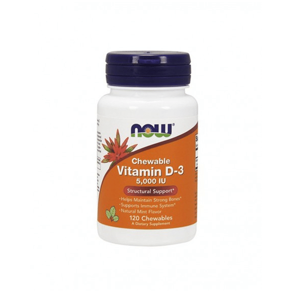 Chewable Vitamin D-3 Mint Flavor, suplemento alimentar sem glúten, sem soja