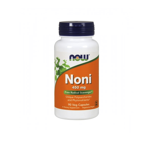 Noni 450mg, suplemento alimentar sem açúcar, sem glúten, sem sal, sem soja, vegan, vegetariano