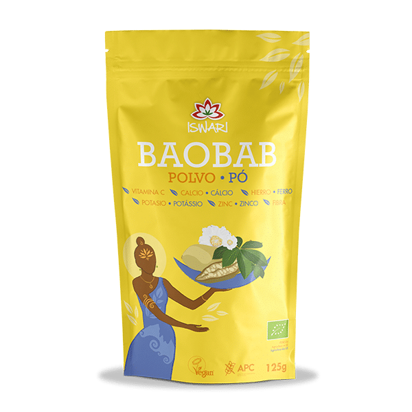 Baobab em Pó Biológico, sem glúten, vegan