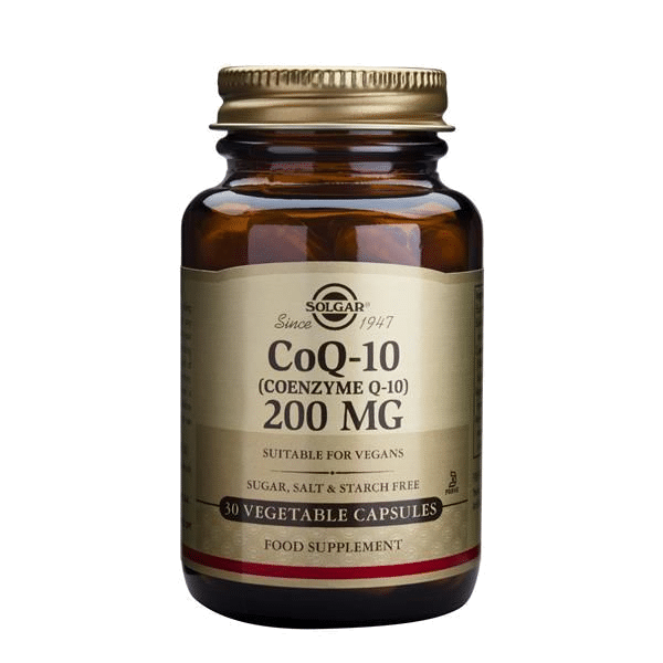 CoQ-10 200 mg, suplemento alimentar vegan