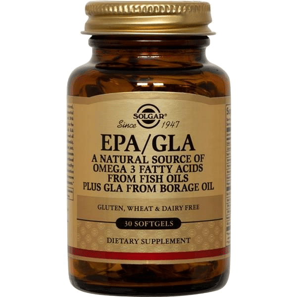 EPA/GLA, suplemento alimentar sem glúten
