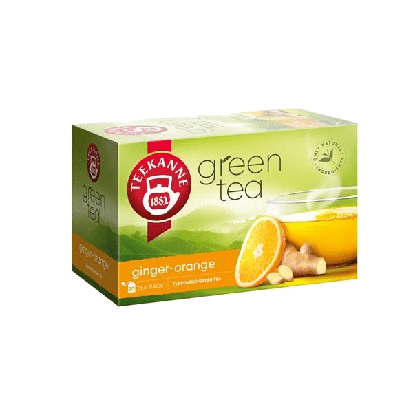Chá Verde de Gengibre e Laranja