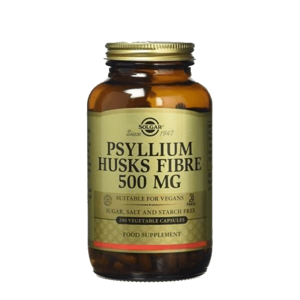 Psyllium Husks Fibre, suplemento alimentar sem açúcar, sem sal, vegan