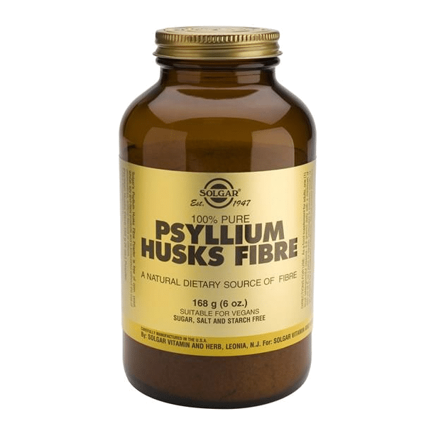 Psyllium Husks Fibre em Pó, suplemento alimentar sem açúcar, sem sal, vegan