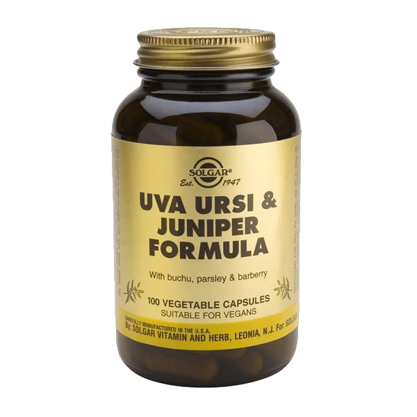 Fórmula Uva Ursina e Zimbro, suplemento alimentar sem açúcar, sem glúten, vegan