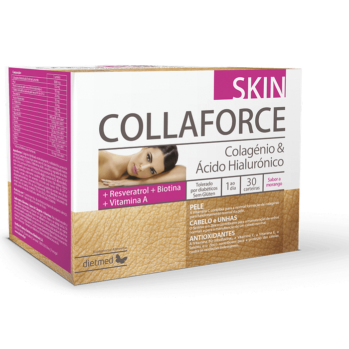 Collaforce Skin, suplemento alimentar sem glúten