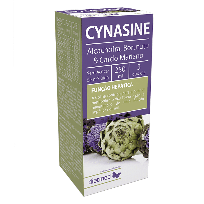 Cynasine Solução Oral, suplemento alimentar sem açúcar, sem glúten