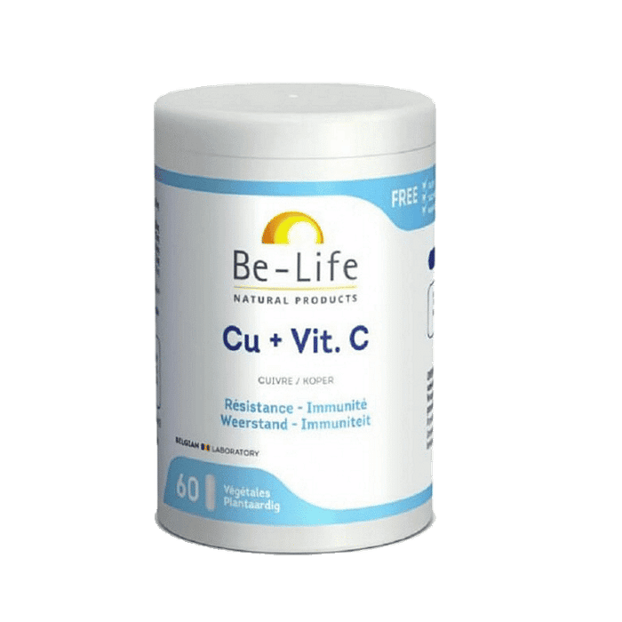 Cobre Vitamina C 60capsulas Be life