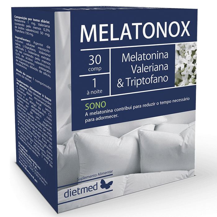 Melatonox, sem açúcar, sem amido, sem glúten, sem lactose
