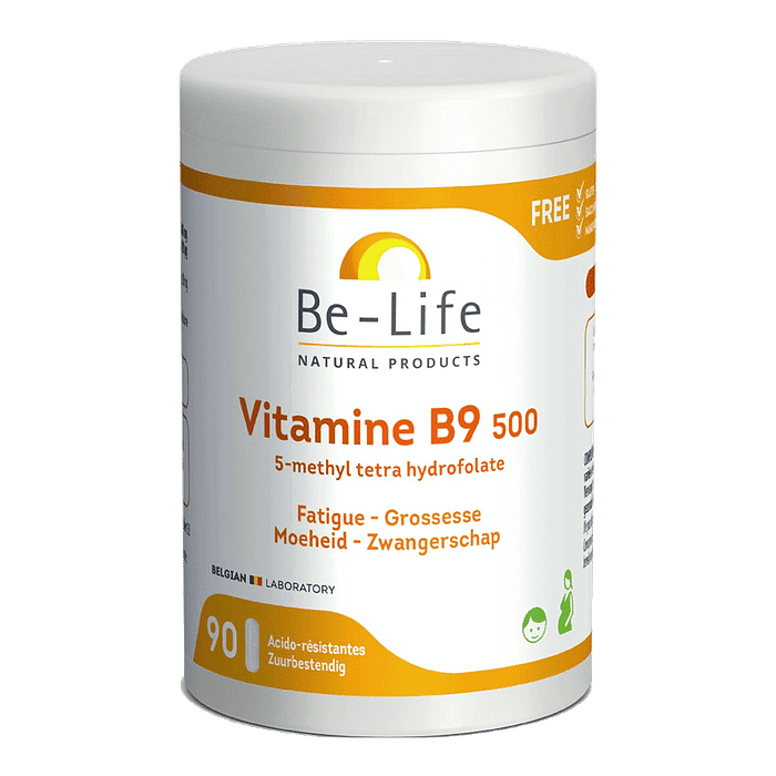 Vitamina B9 500 90 capsulas Be Life