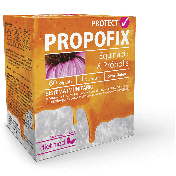 Propofix Protect, suplemento alimentar sem glúten, sem lactose