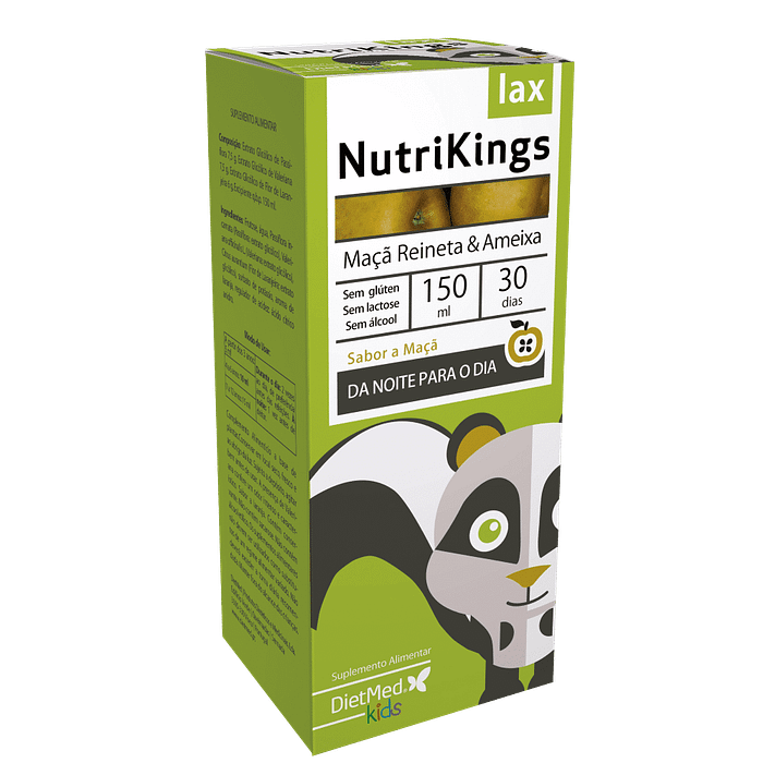 NutriKings Lax, suplemento alimentar sem álcool, sem glúten, sem lactose