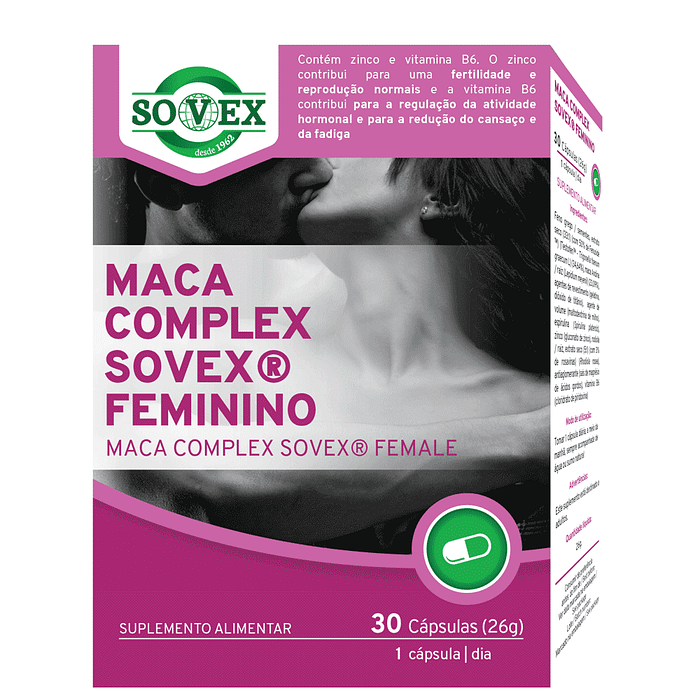 Maca Complex Sovex Feminino, suplemento alimentar
