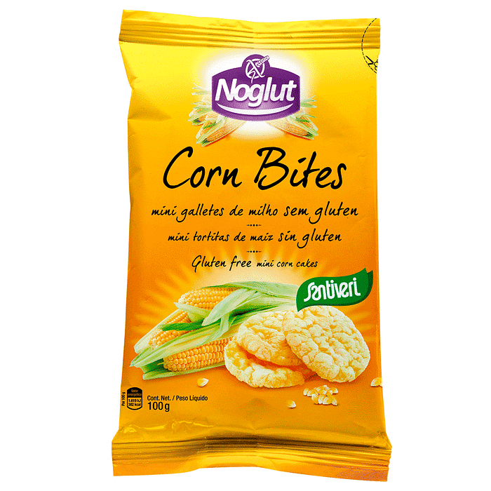 Noglut Corn Bites - Mini Galletes de Milho, sem glúten