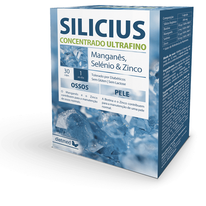 Silicius, sem açúcar, sem glúten