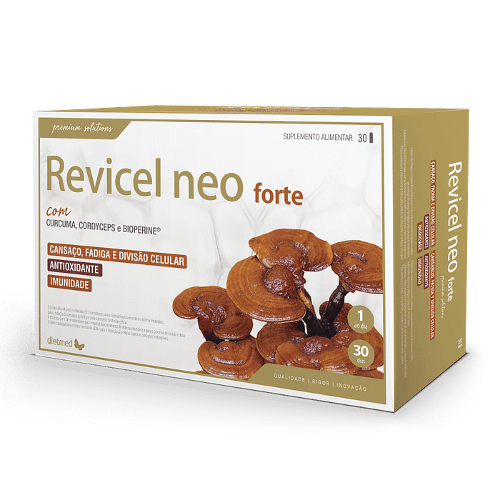 Revicel Neo, suplemento alimentar sem açúcar, sem álcool, sem glúten, sem lactose