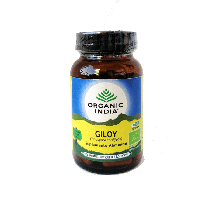 Giloy, suplemento alimentar biológico, sem glúten, vegan