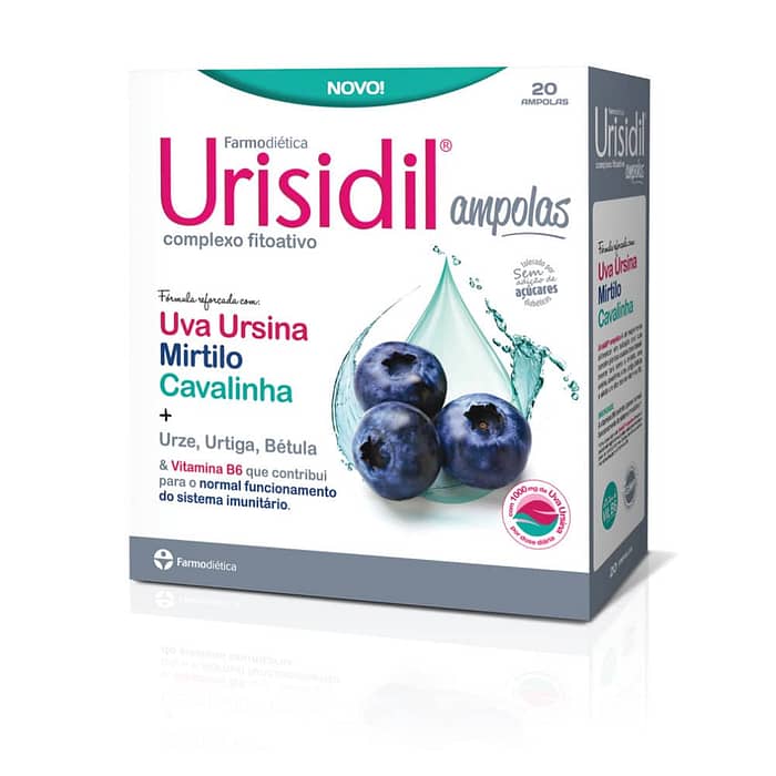 Urisidil Ampolas, suplemento alimentar sem açúcar