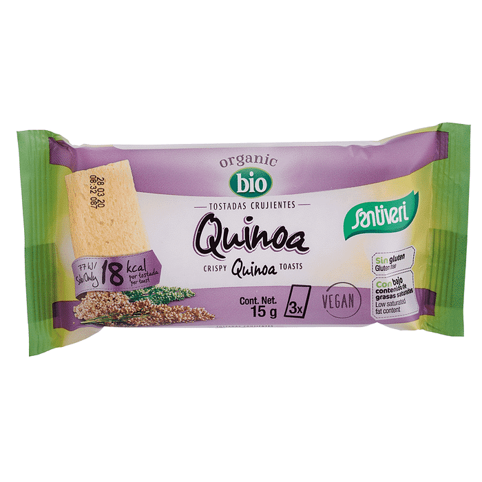 Tostas ligeiras com Quinoa Bio 3un