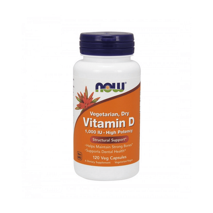 Vitamin D 1,000 U.I., sem açúcar, sem glúten, sem sal, vegan, vegetariano