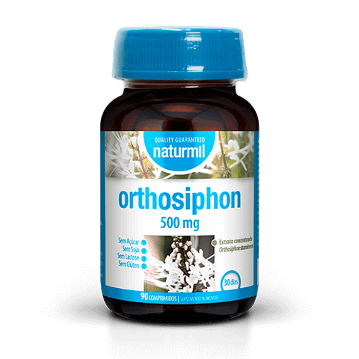 Orthosiphon, suplemento alimentar sem açúcar, sem glúten, sem lactose, sem soja