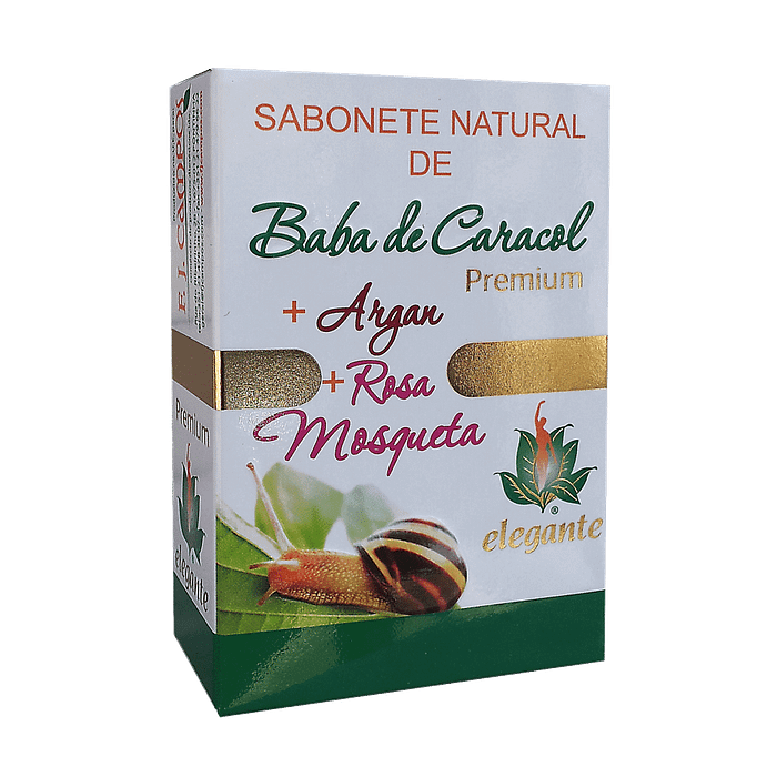 Sabonete Baba de Caracol + Argan + Rosa Mosqueta Premium