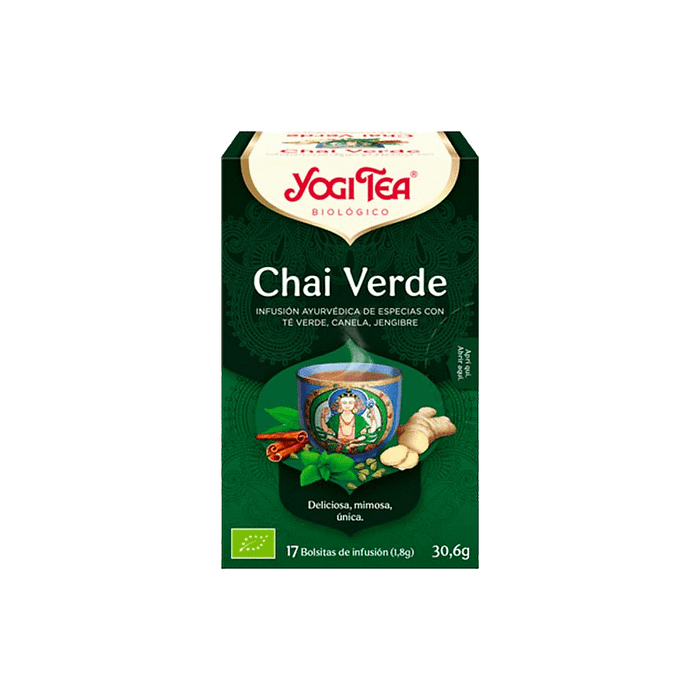 Chá Verde Chai, biológico, sem glúten, vegan