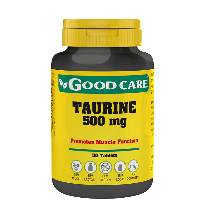 Taurine, suplemento alimentar sem açúcar, sem glúten, sem lactose