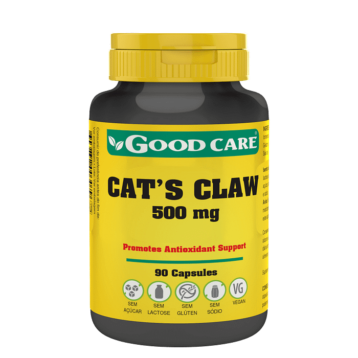 Cat's Claw, suplemento alimentar sem açúcar, sem glúten, sem lactose