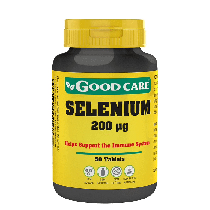 Selenium, suplemento alimentar sem açúcar, sem glúten, sem lactose