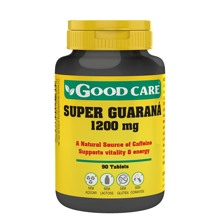 Super Guaraná, suplemento alimentar sem açúcar, sem glúten, sem lactose