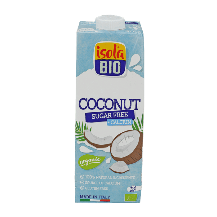 Bebida de Coco com Cálcio, biológico, sem açúcar, sem glúten