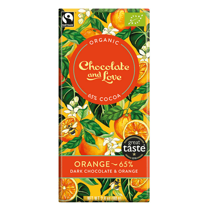 Chocolate Vegan Orange 65% Cacau