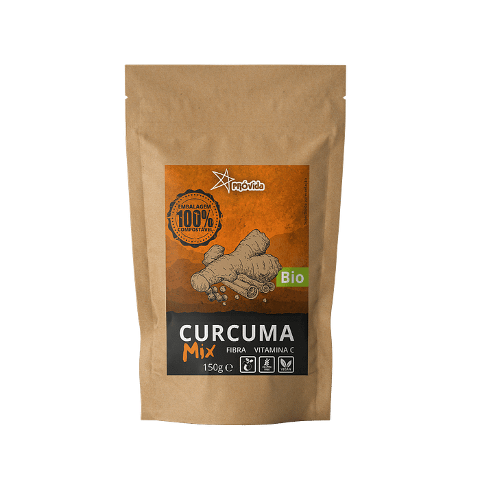 Curcuma Mix, biológico, sem glúten, vegan