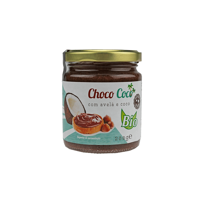 Manteiga de Coco com Avelã e Cacau (Choco Coco), biológica