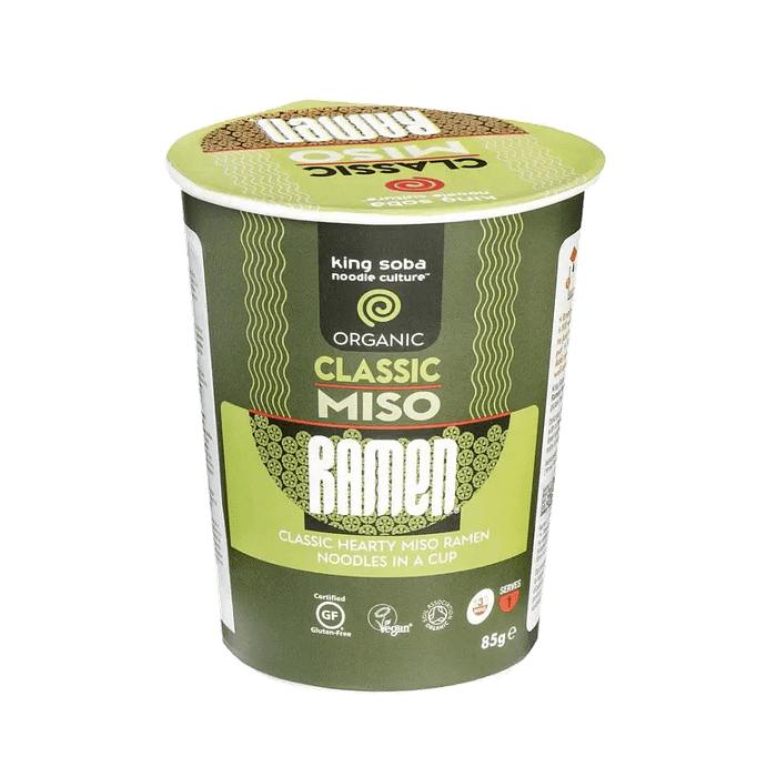 Noodles Ramen com Miso, com ingredientes biológicos, sem glúten, vegan