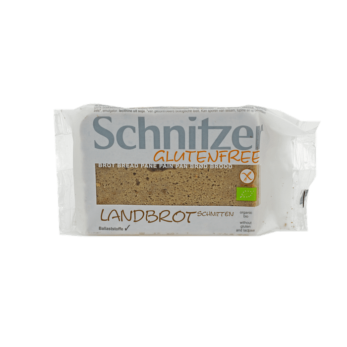 Pão Fatiado Tradicional Alemão Landbrot, biológico, sem glúten, sem lactose