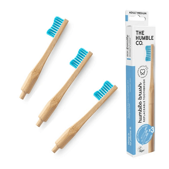 Escova de Dentes Bambu Adulto com Cabeça Substituível