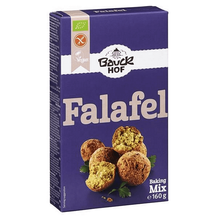 Preparado para Falafel, com ingredientes biológicos, sem glúten, vegan