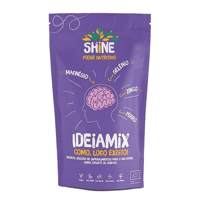 Ideamix, com ingredientes biológicos, sem glúten, vegan