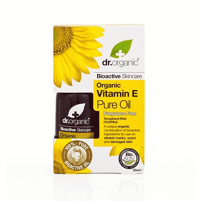 Óleo Essencial Vitamina E, com ingredientes biológicos