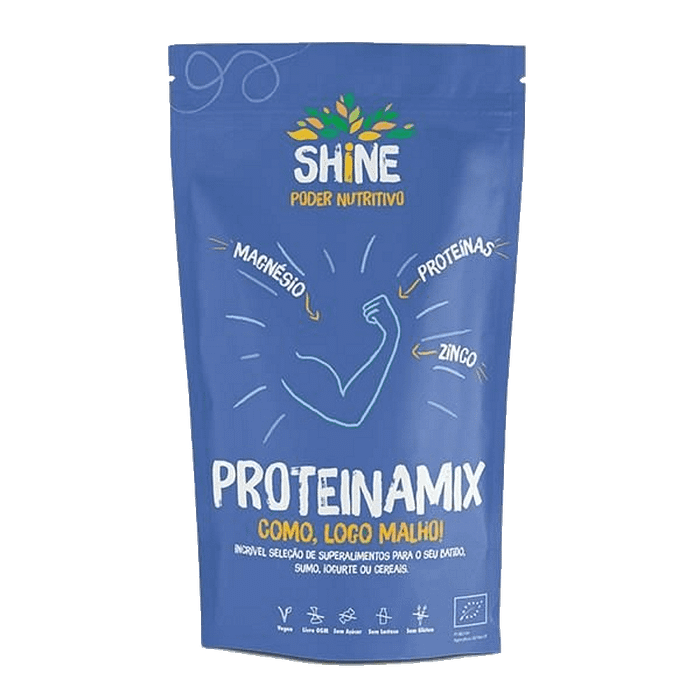 Proteinamix, com ingredientes biológicos, sem glúten, vegan