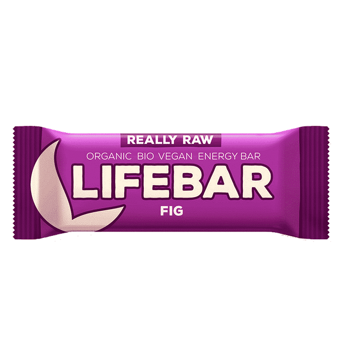 Barra LifeBar Figo, com ingredientes biológicos, sem glúten, sem soja, vegan