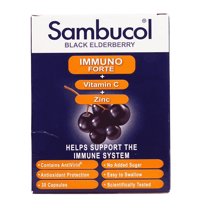 Sabugueiro Immunoforte + Vitamina C + Zinco Cápsulas